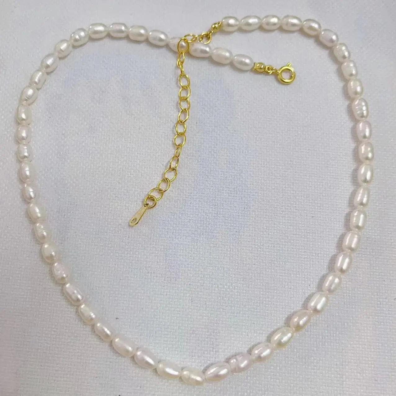 XB075 Fashion Baroque Freshwater Pearl 925 Sterling Silver Necklace Fine Jewelry For Women