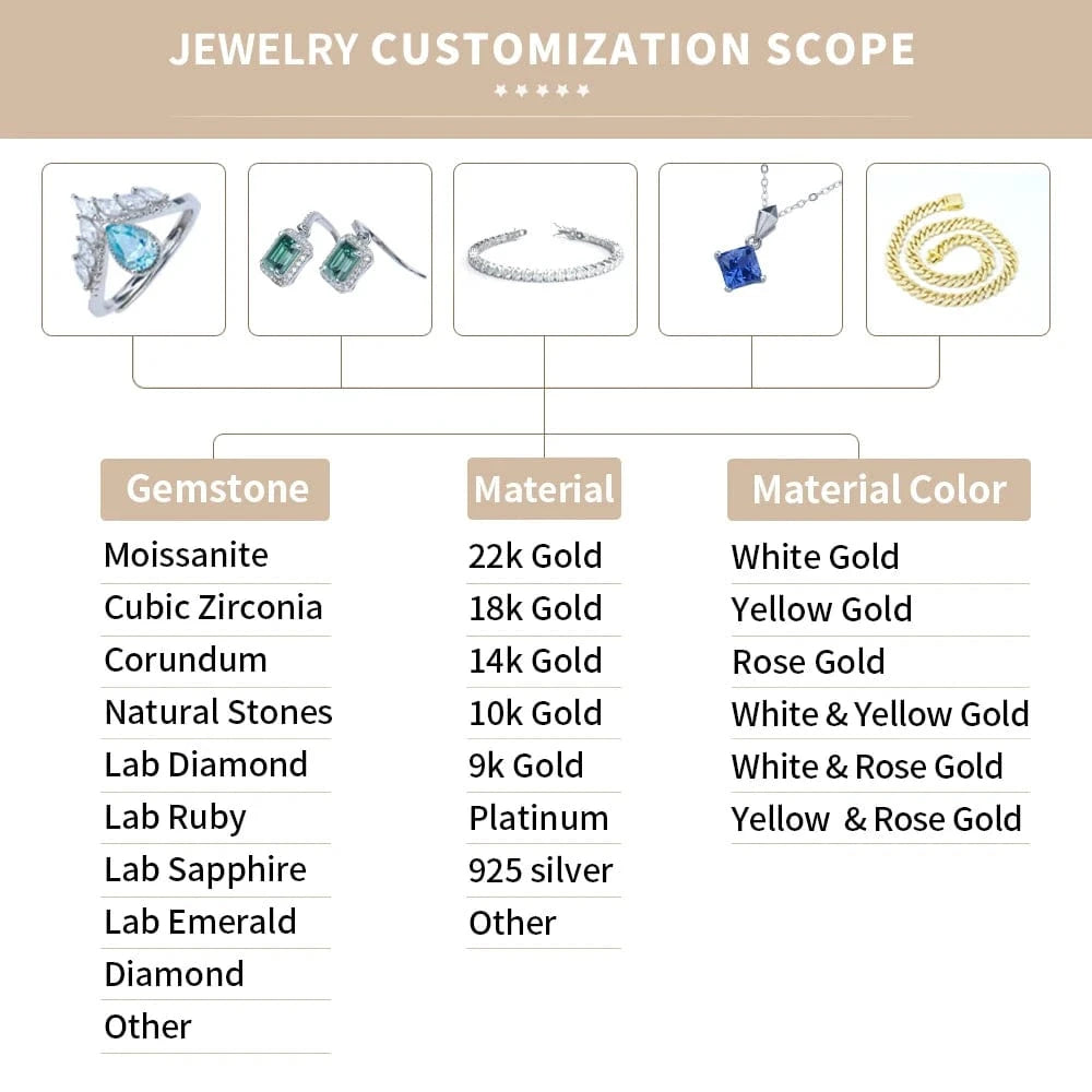 Xingyue 925 Gold Plated Sterling Silver 3mm 4mm 5mm Diamond MoissaniteTennis Chain Bracelet/Necklace