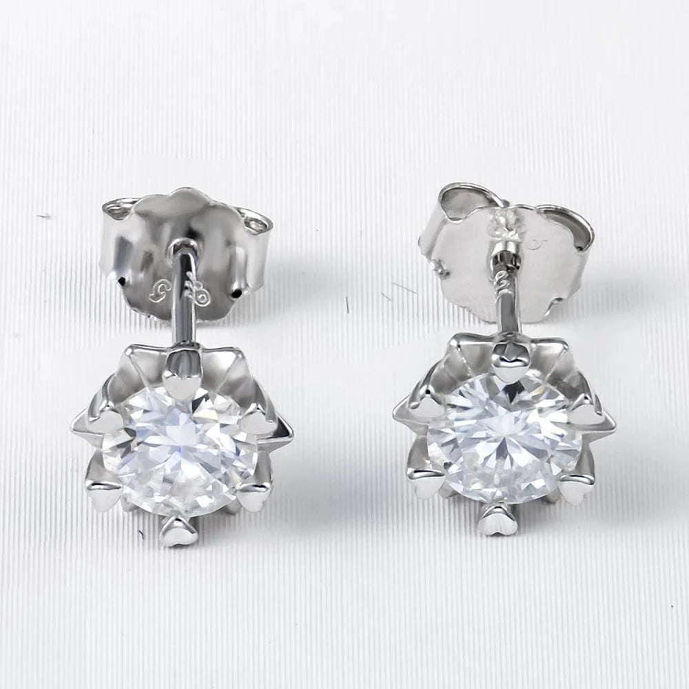 Xingyue Wholesale Moissanite stud Earring 925 Silver Fashion Stock Moissanite Earring Jewelry Women Cute gift party Jewelry