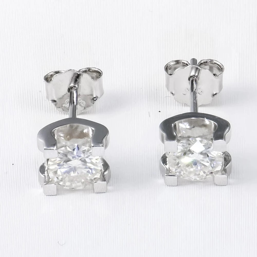 Xingyue Wholesale Moissanite stud Earring 925 Silver Fashion Stock Moissanite Earring Jewelry Women Cute gift party Jewelry