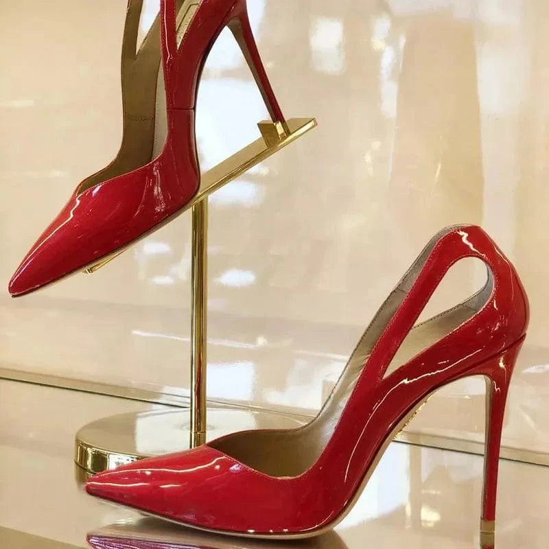 XINZI RAIN Modern Ladies Wedding Heel Shoes fashion Point Toe Hollow Out Stiletto Women Open High Heels