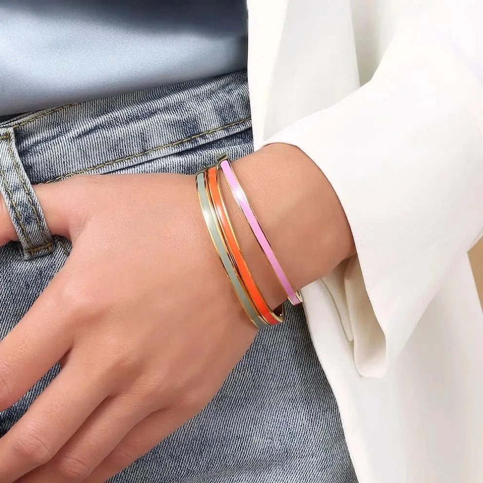 Xixi New Arrival 18k Gold Accessories Ladies Women Waterproof Jewelry Stainless Steel Jewelry Bracelet Bangles