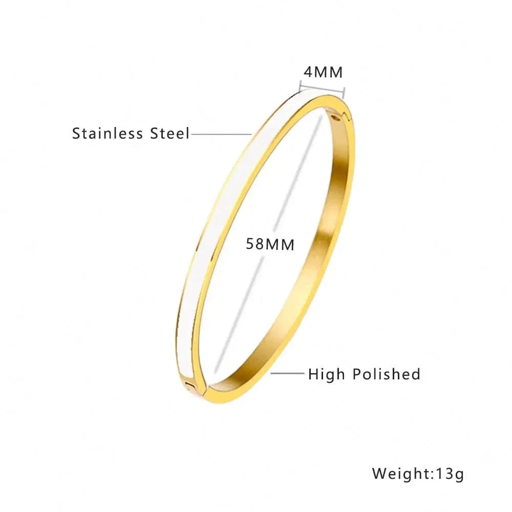 Xixi New Arrival 18k Gold Accessories Ladies Women Waterproof Jewelry Stainless Steel Jewelry Bracelet Bangles