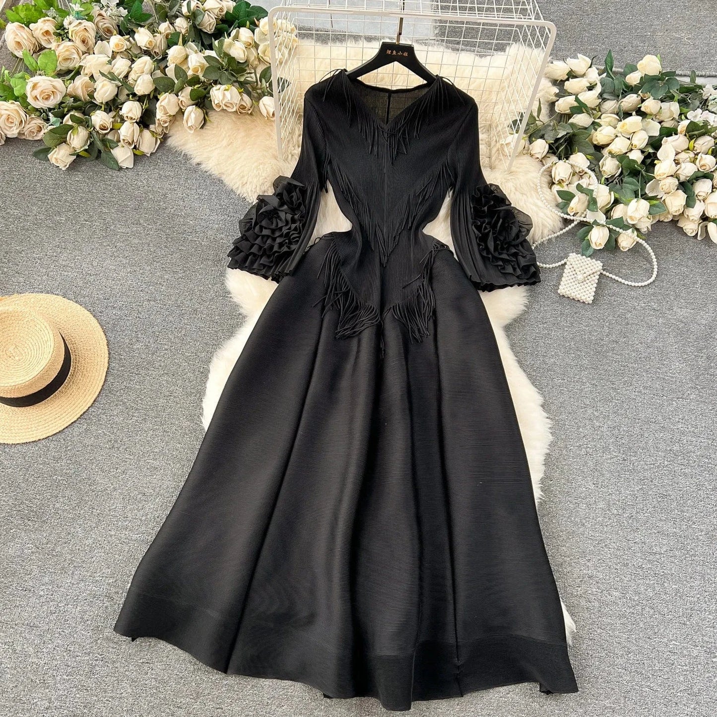 XL / 6 J&H  Summer 2024 A Line Party Dress For Women Elegant One Shoulder Pleated Robes African Female Birthday Plus Size Dress