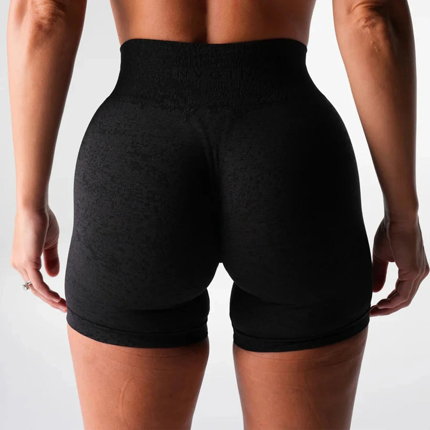 XL / Black Women's Active Running Exercise Shorts Soft Stretchy Seamless Spandex/Nylon Four-Way Stretch Plus Size Fitness Pants Sexy