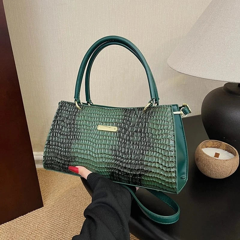 XL / Green Factory wholesale High Quality handbags 2024 Light Lady Trendy Snake Skin Bags Lady Design Purses For Girls