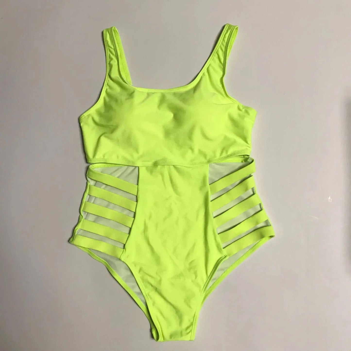 XL / green Plus Size Women's One Piece Swimsuit New Sexy Swimsuits for Lady