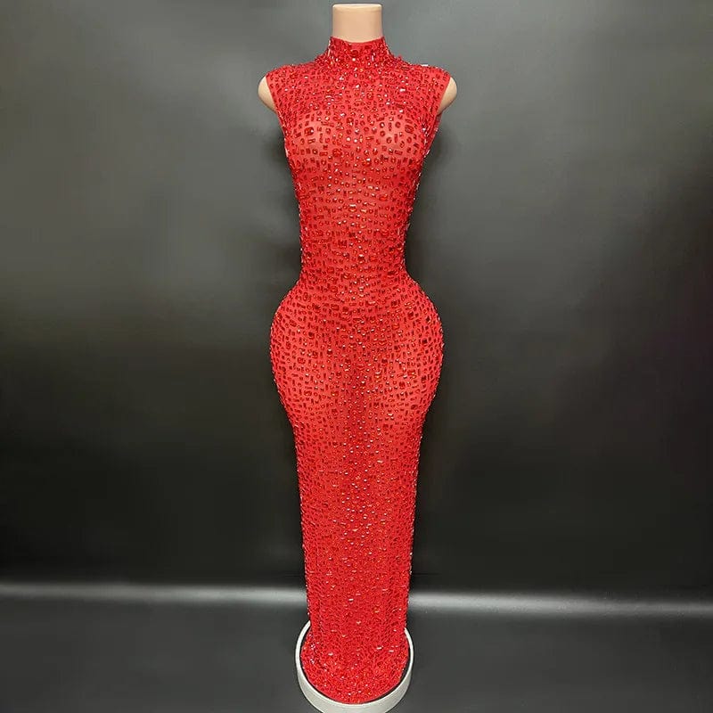 XL / Red Novance Y2507 Women Party Outfits Sexy Evening Dresses 2024 Elegant Floor-Length Party Wholesale Womens Boutique Clothing