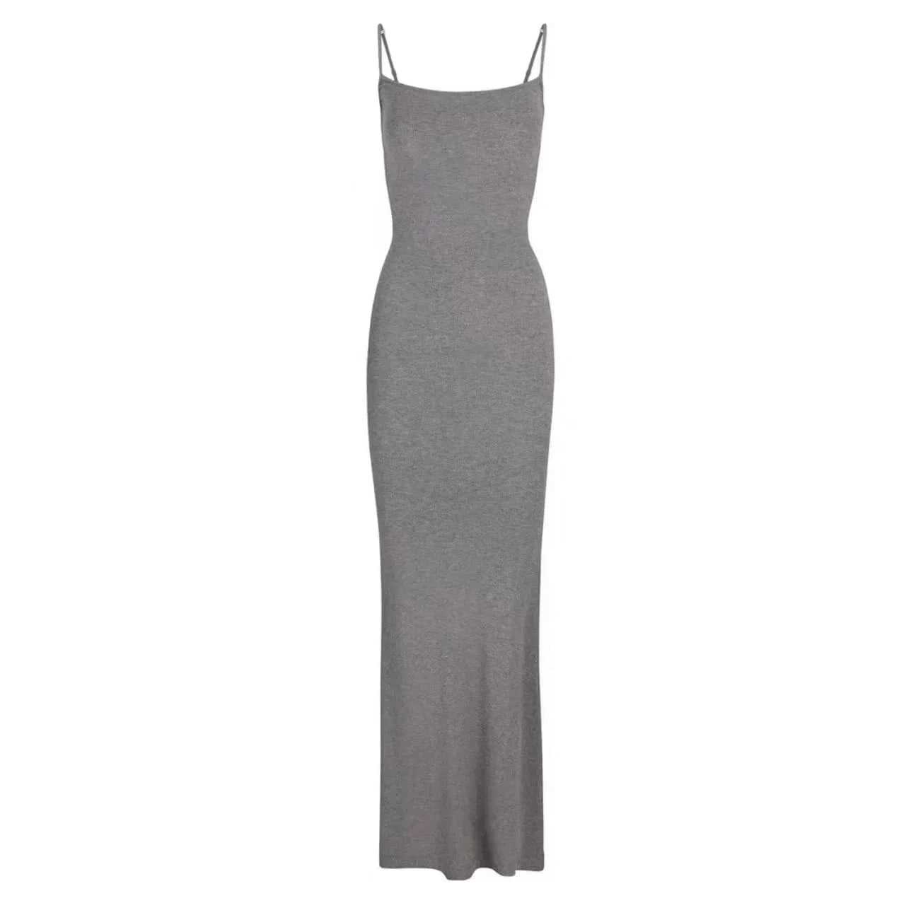 XS / Grey DAMOCHIC 2024 trendy ladies long dresses summer casual sexy night dress maxi sleeveless sexy bodycon long slip dress for women