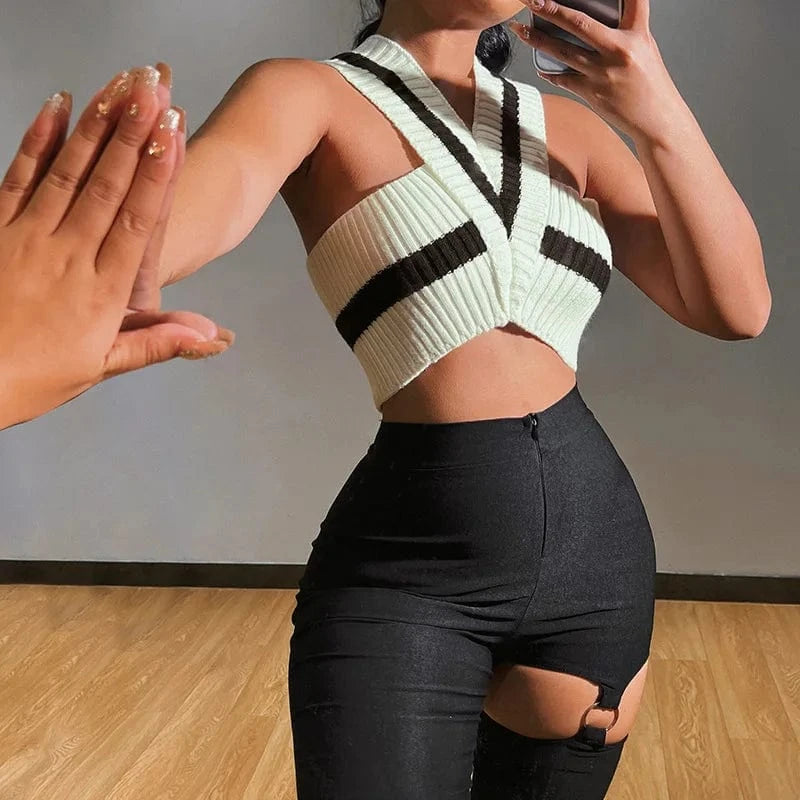 XS Navel woman tops fashionable halter casual women vest summer clothes sexy mini cute top with cotton