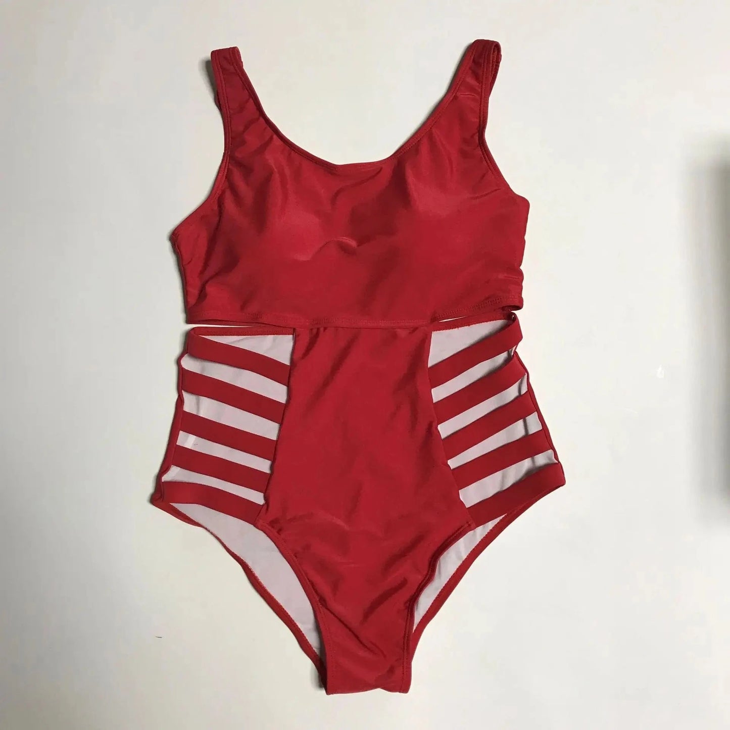 XXL / Red Plus Size Women's One Piece Swimsuit New Sexy Swimsuits for Lady