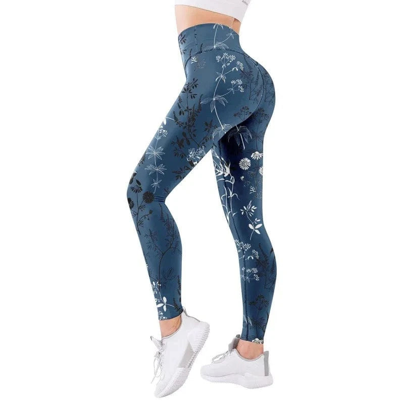 XXL / White blue Women Gradient Seamless Full Yoga Pants 2024 Female Tie Dye Peach Tights Sports Leggings High Waist Belly Running Fitness Pants