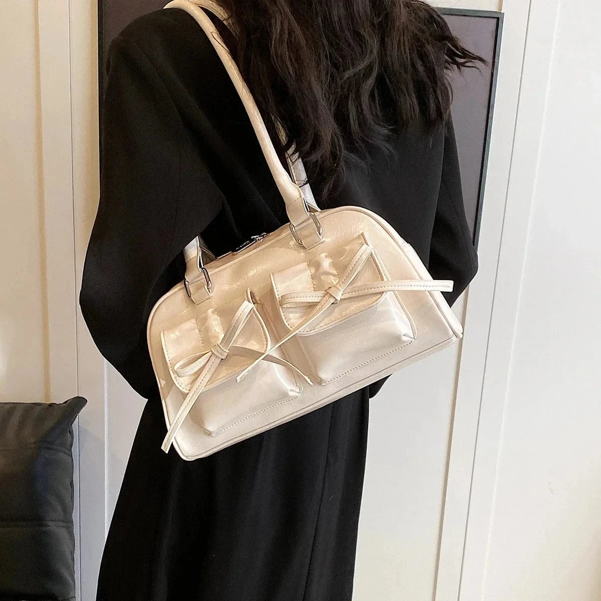 Y2K Fashion Underarm Shoulder Bags Vegan Leather Bag Female Luxury Women's Handbags and Purses 2024