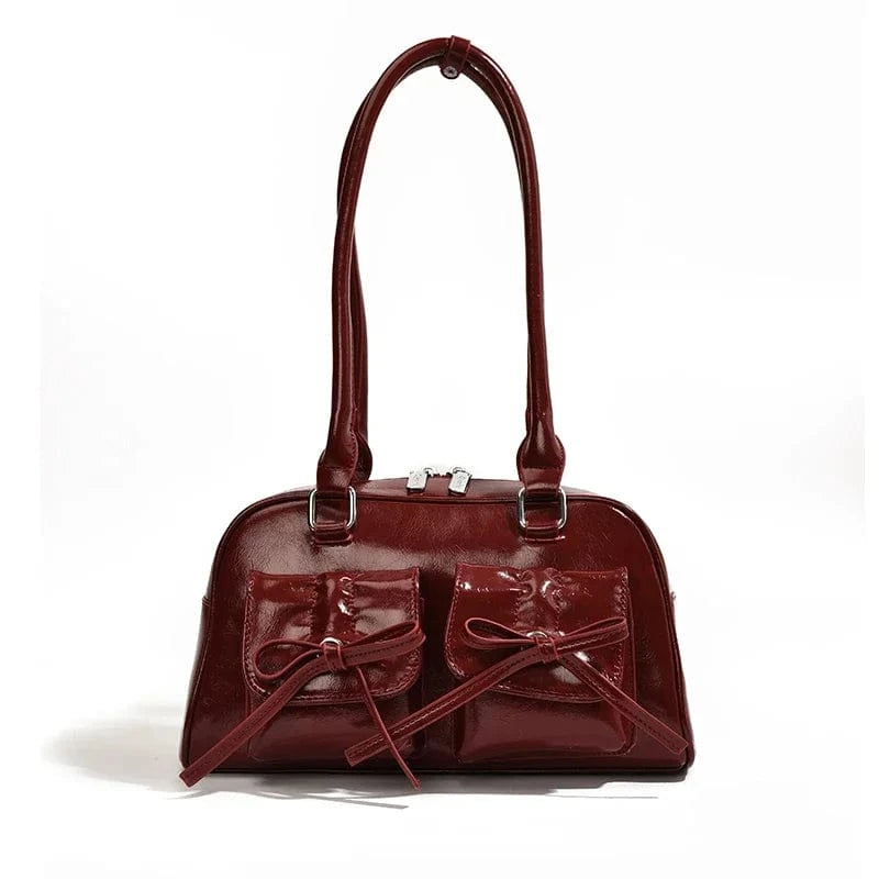 Y2K Fashion Underarm Shoulder Bags Vegan Leather Bag Female Luxury Women's Handbags and Purses 2024