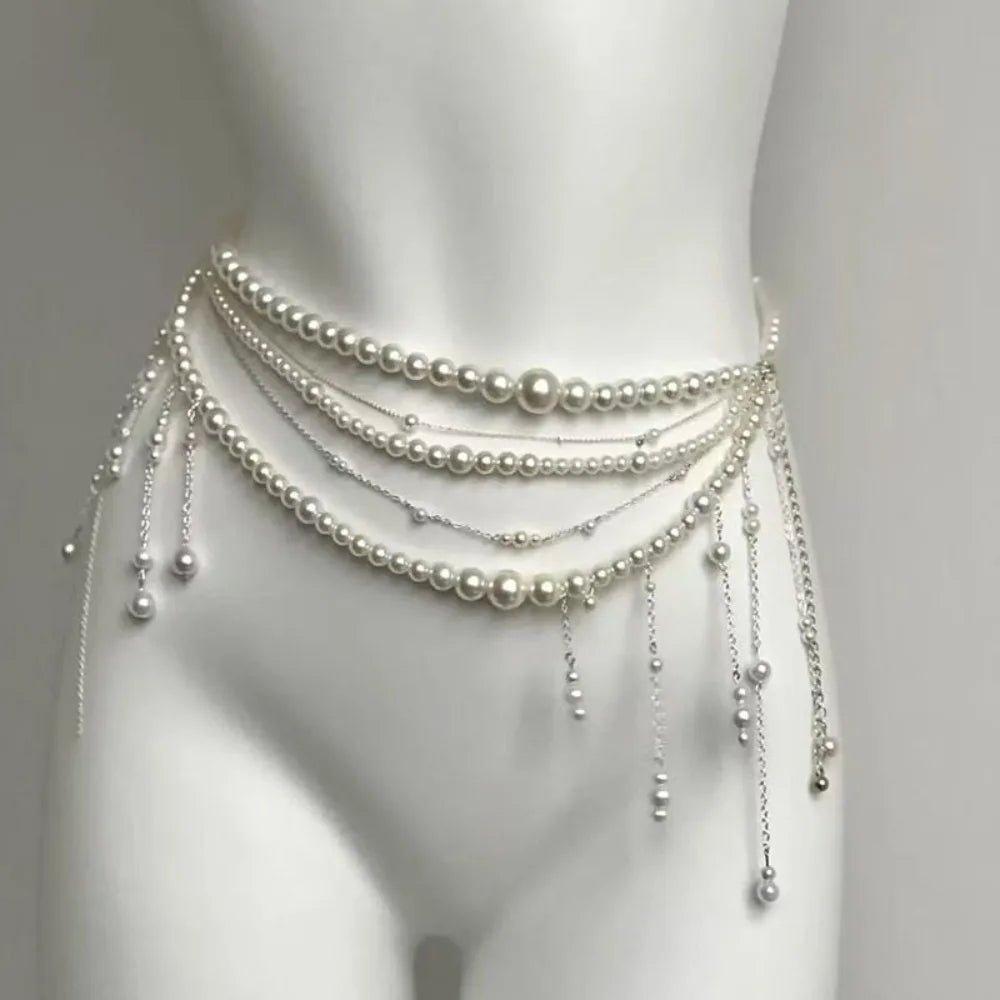 Y2K Pearl Waist Chain - SN Wigs & More