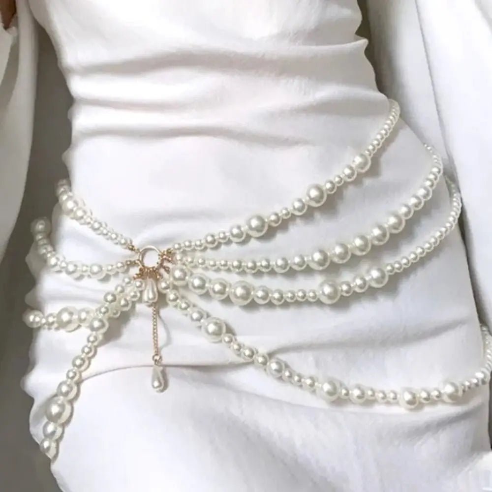 Y2K Pearl Waist Chain - SN Wigs & More