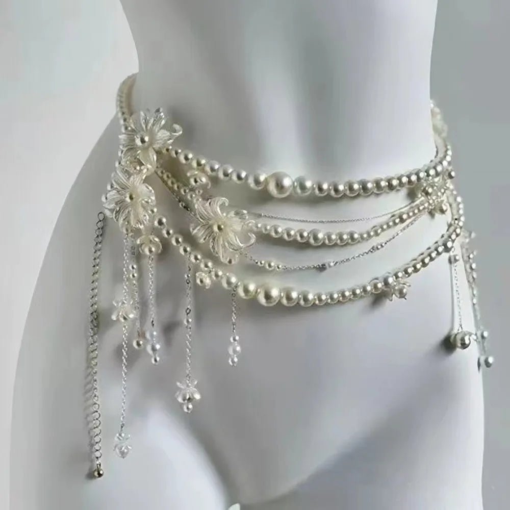 Y2K Pearl Waist Chain - SN Wigs & More