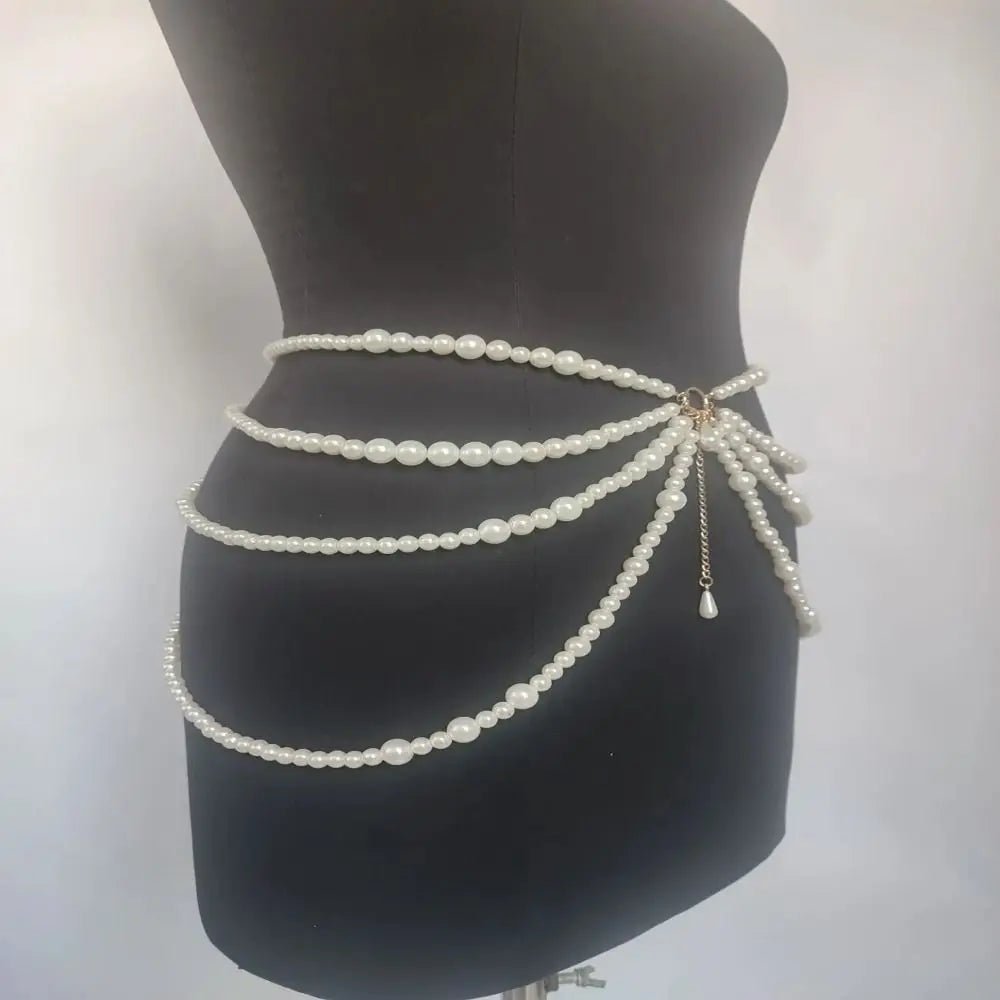 Y2K Pearl Waist Chain - SN Wigs & More