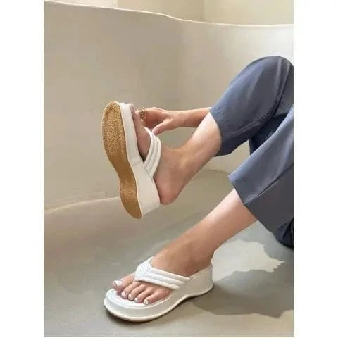 YiXin Flat Sandals For Women And Ladies Comfortable Outdoor Casual High Pumps Flats Women Sandals Flat