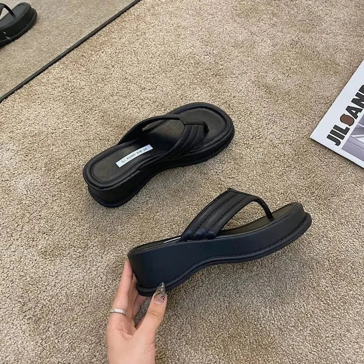 YiXin Flat Sandals For Women And Ladies Comfortable Outdoor Casual High Pumps Flats Women Sandals Flat