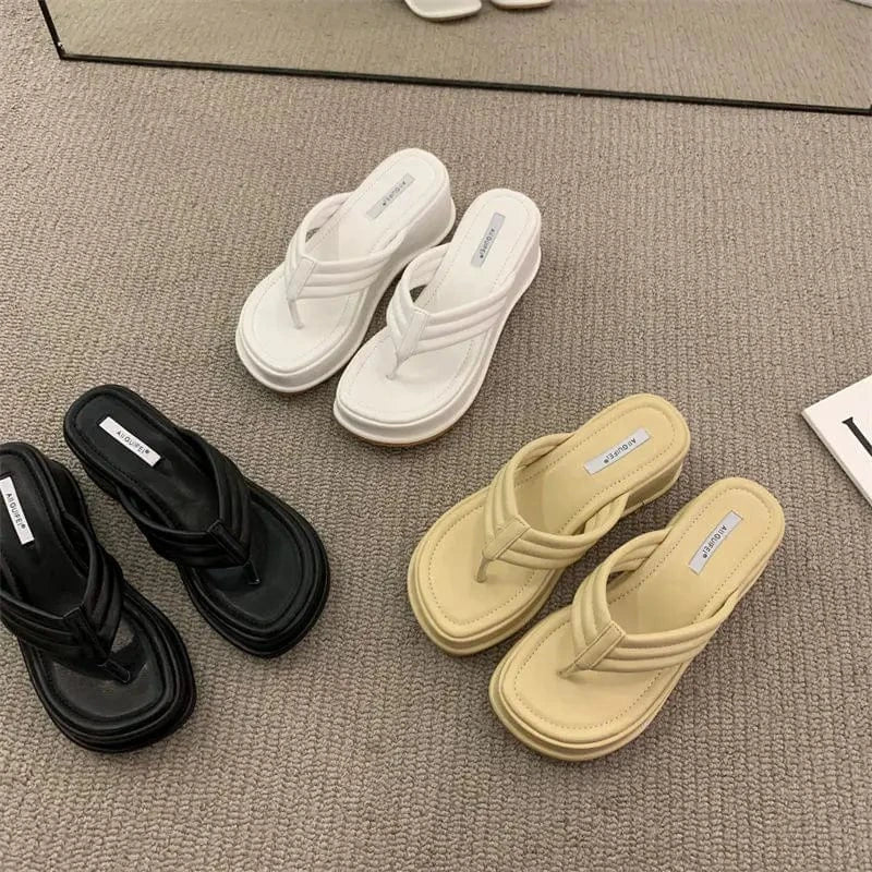 YiXin Flat Sandals For Women And Ladies Comfortable Outdoor Casual High Pumps Flats Women Sandals Flat