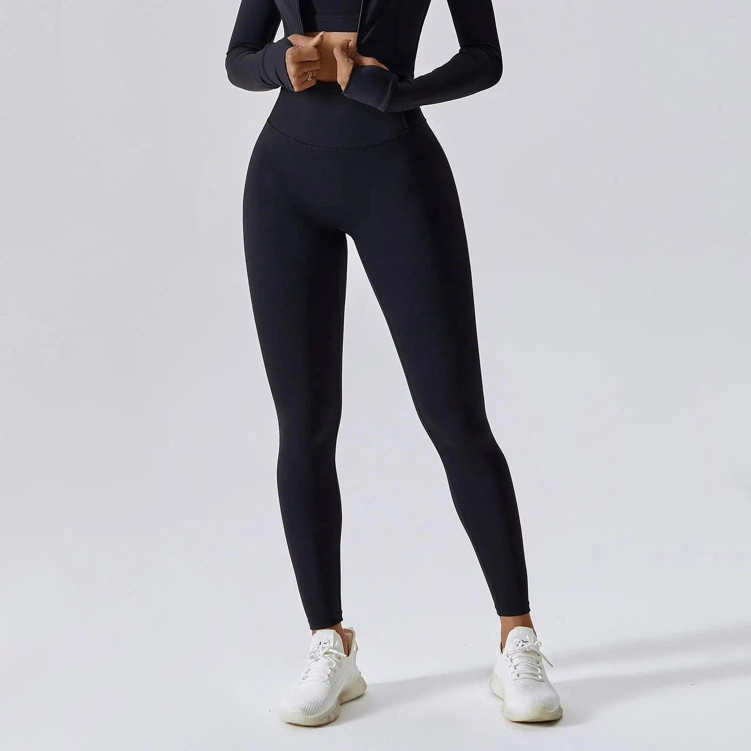 YOKE 2024 New Arrive Wholesale Gym Fitness Long Sleeve Jacket Leggings Sports Suits Women Gym Set Women