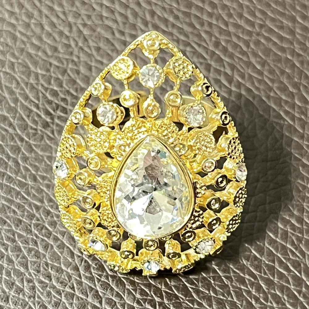 Yulail Alloy Gold Plated African ladies sample fashion rings for women 2024