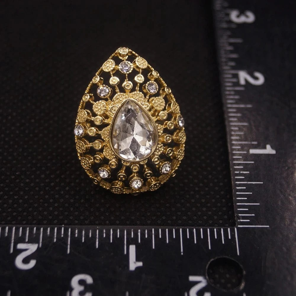 Yulail Alloy Gold Plated African ladies sample fashion rings for women 2024