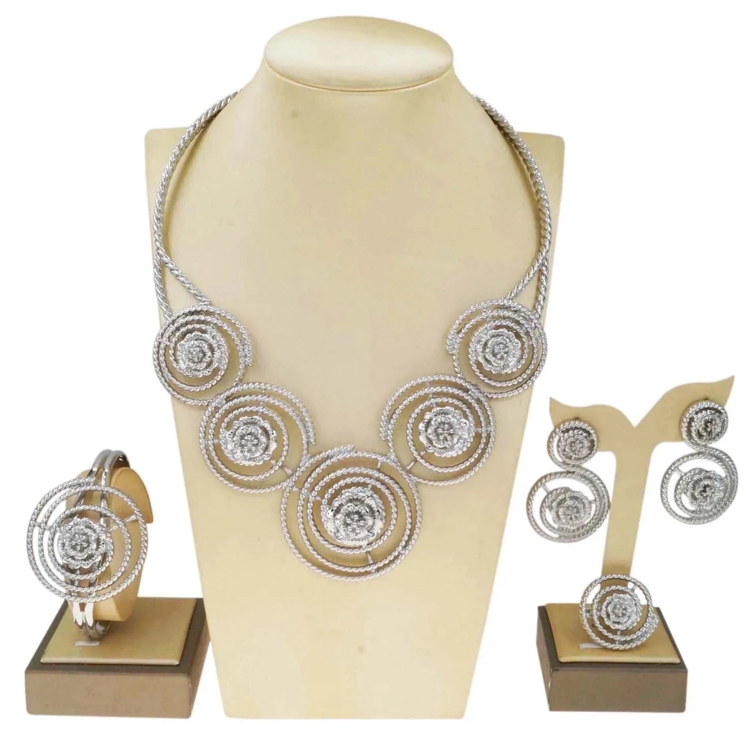 Yulaili Wholesale Romanian Gold Style High Quality Jewelry Set Women Fashion Pendant Party/Daily/Wedding Wearing Jewelry Sets