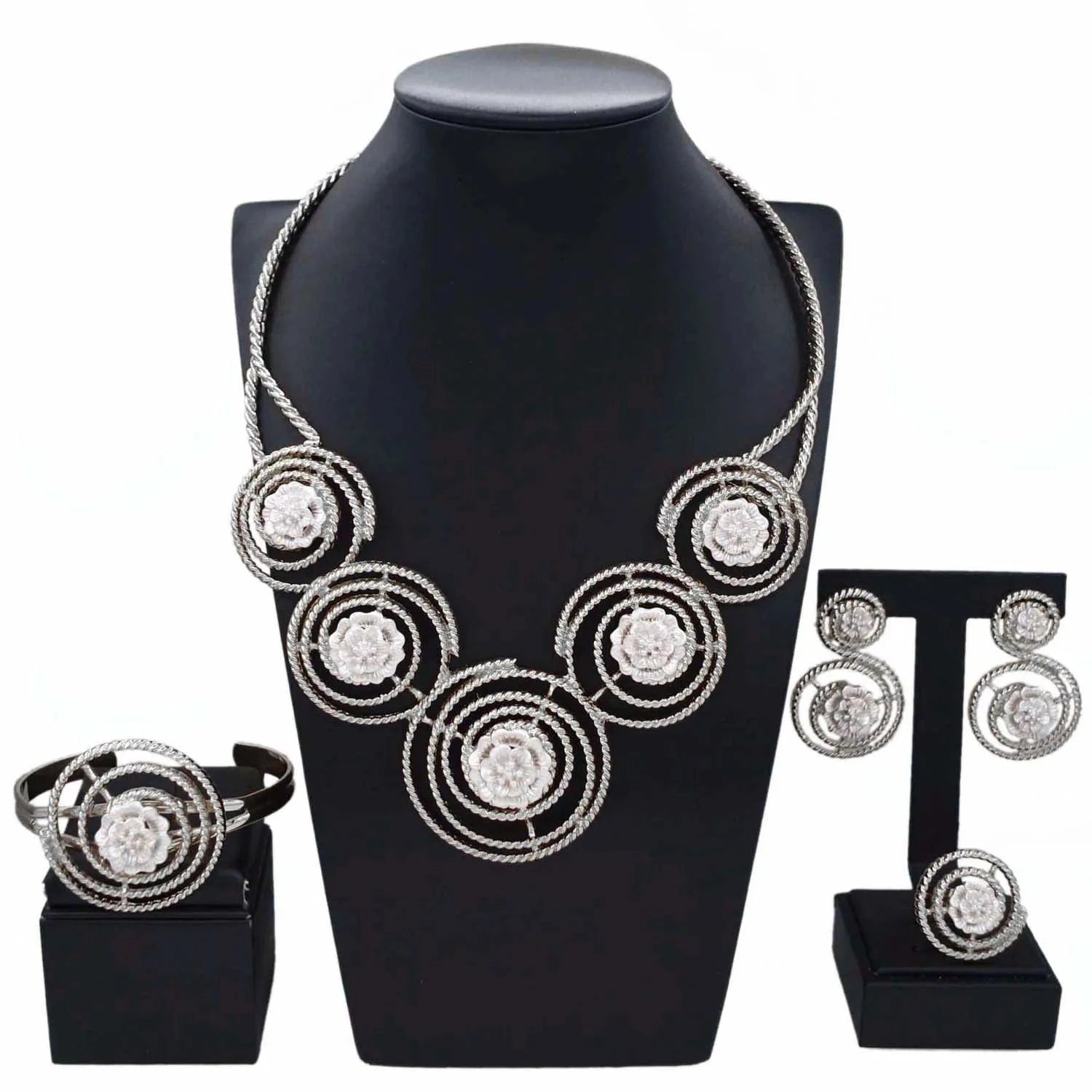 Yulaili Wholesale Romanian Gold Style High Quality Jewelry Set Women Fashion Pendant Party/Daily/Wedding Wearing Jewelry Sets