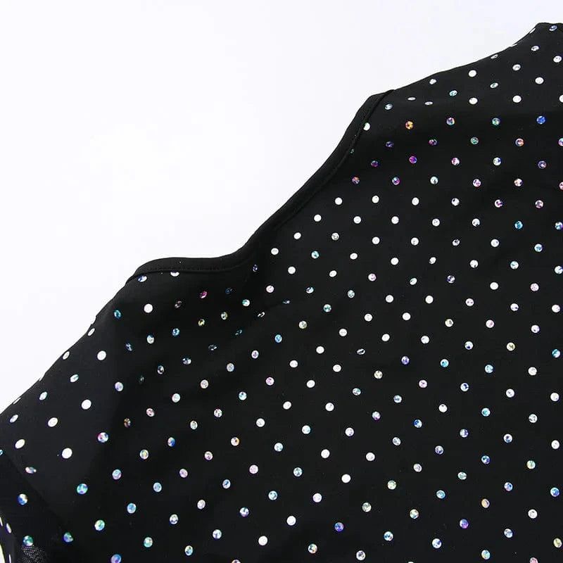 YY23579 2024 Autumn New Sexy Hollow Out Lace Slim Fit Sequin Women Long Dress