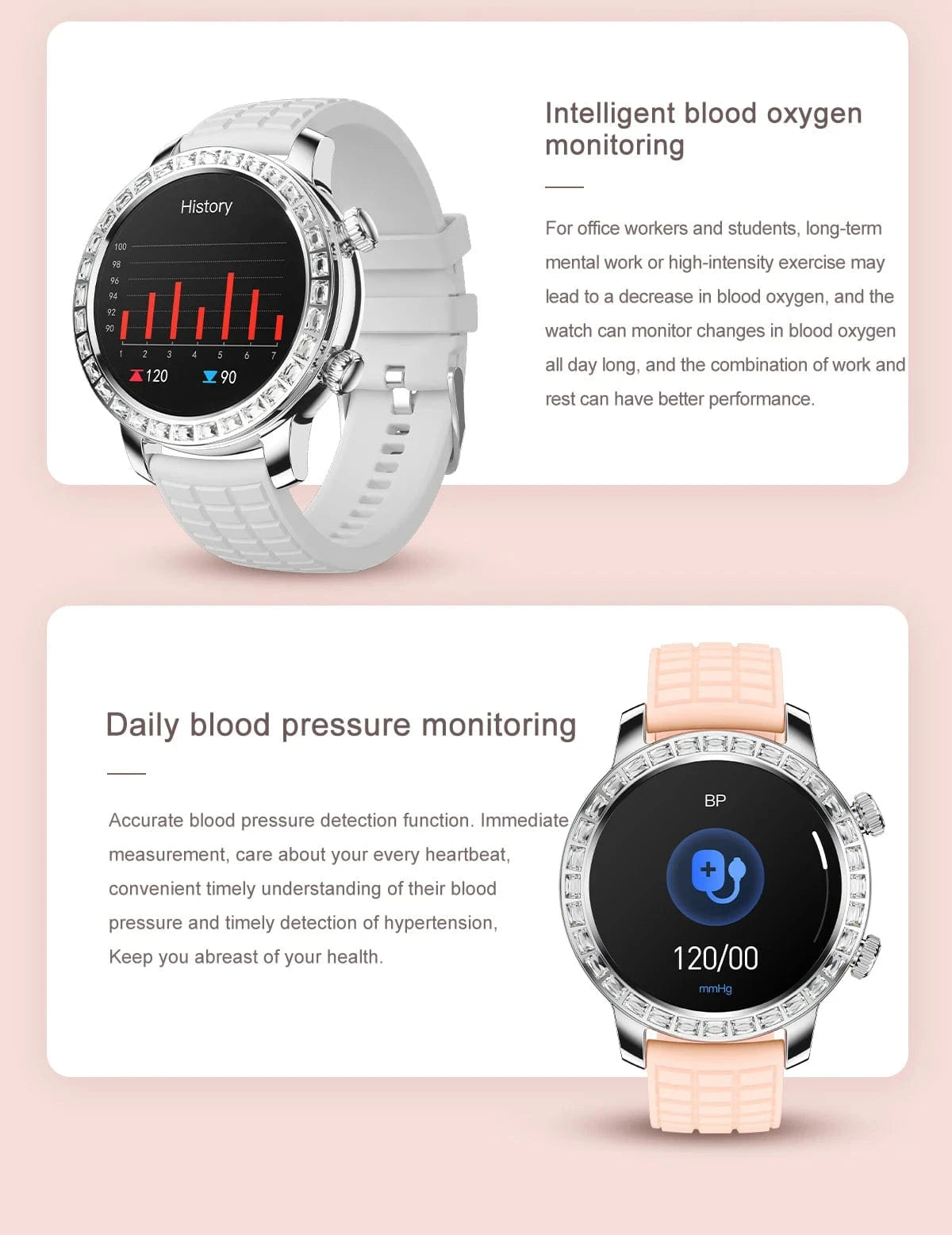 Z95 Mini Women Smart Watch 1.3inch AMOLED Large Screen Bluetooth Call Fashion Lady Wristwatch Sport Fitness Tracker Smartwatch