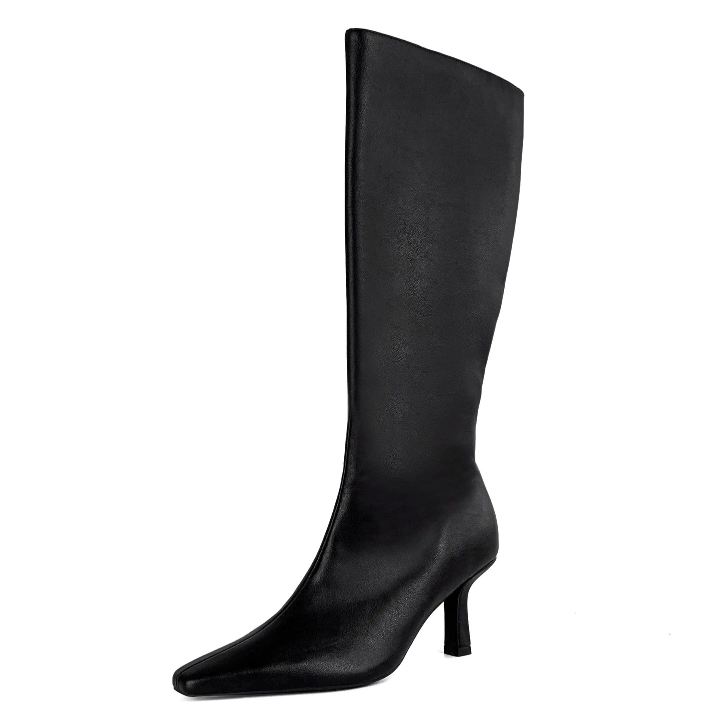 ZAZB Autumn and winter high tube Knee Boots high heel leather Knight boots