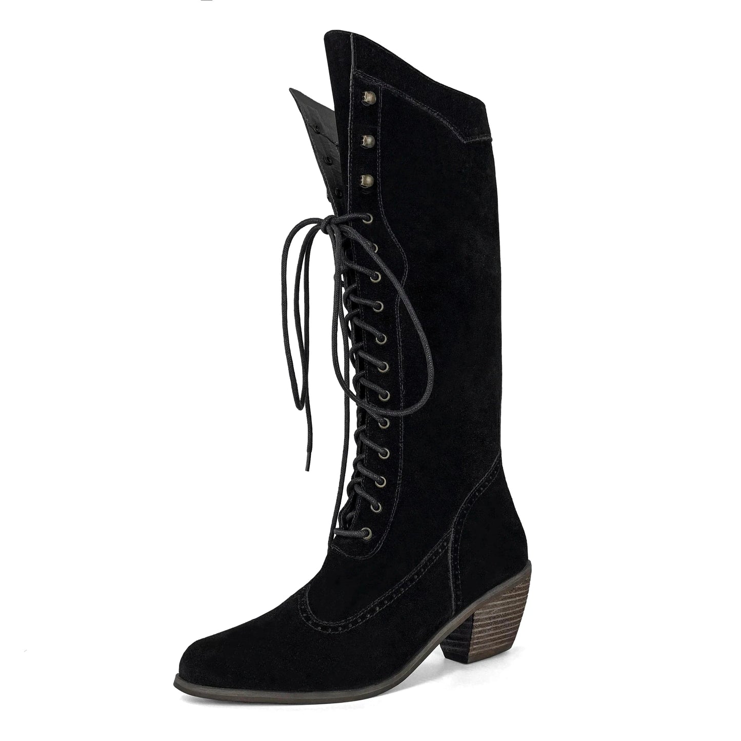 ZAZB Autumn and winter high tube Knee Boots leather Knight boots