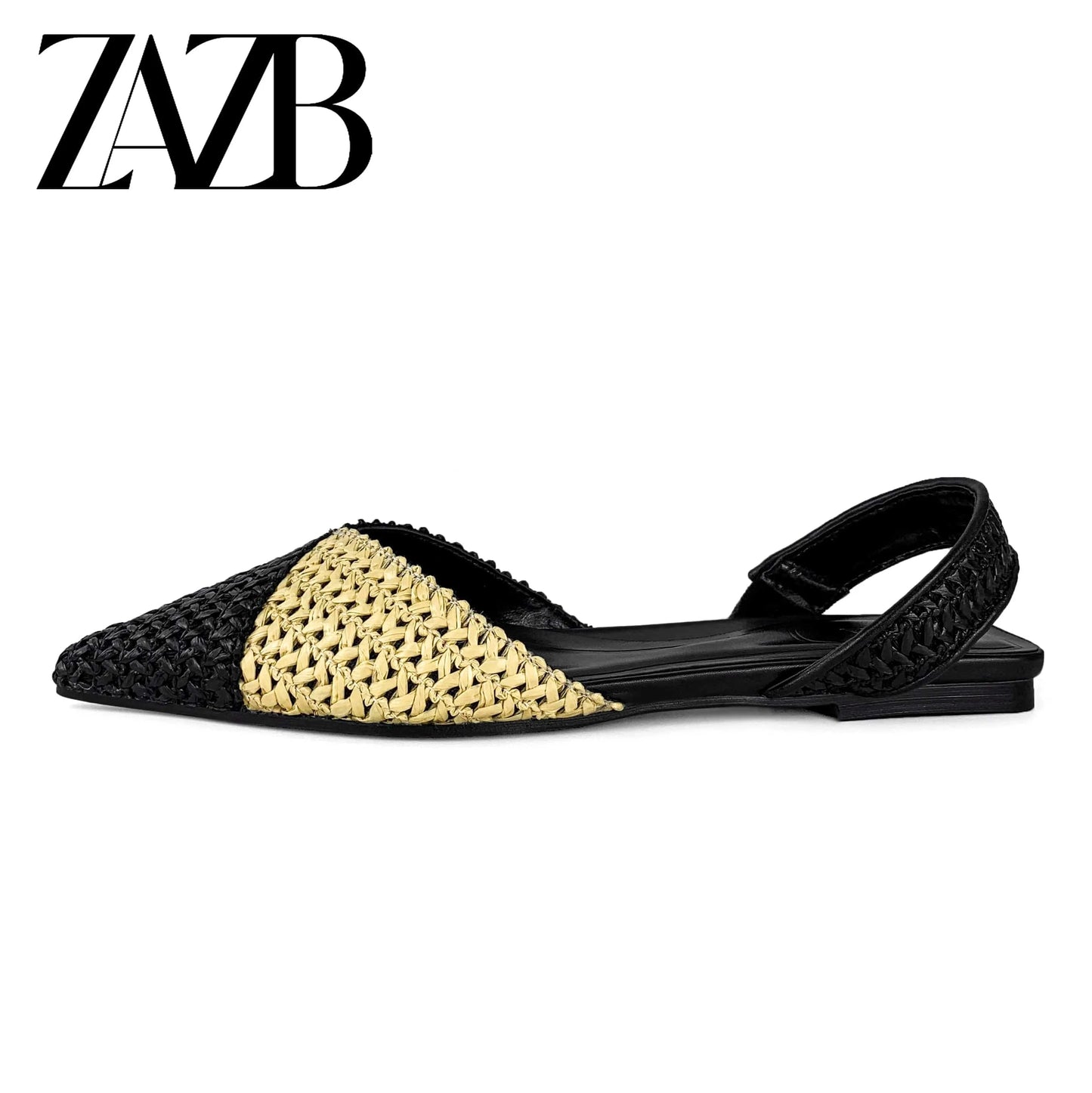 ZAZB brand custom leather for women sandals Woven hemp rope wedding bride ladies and chaussures pour femmes