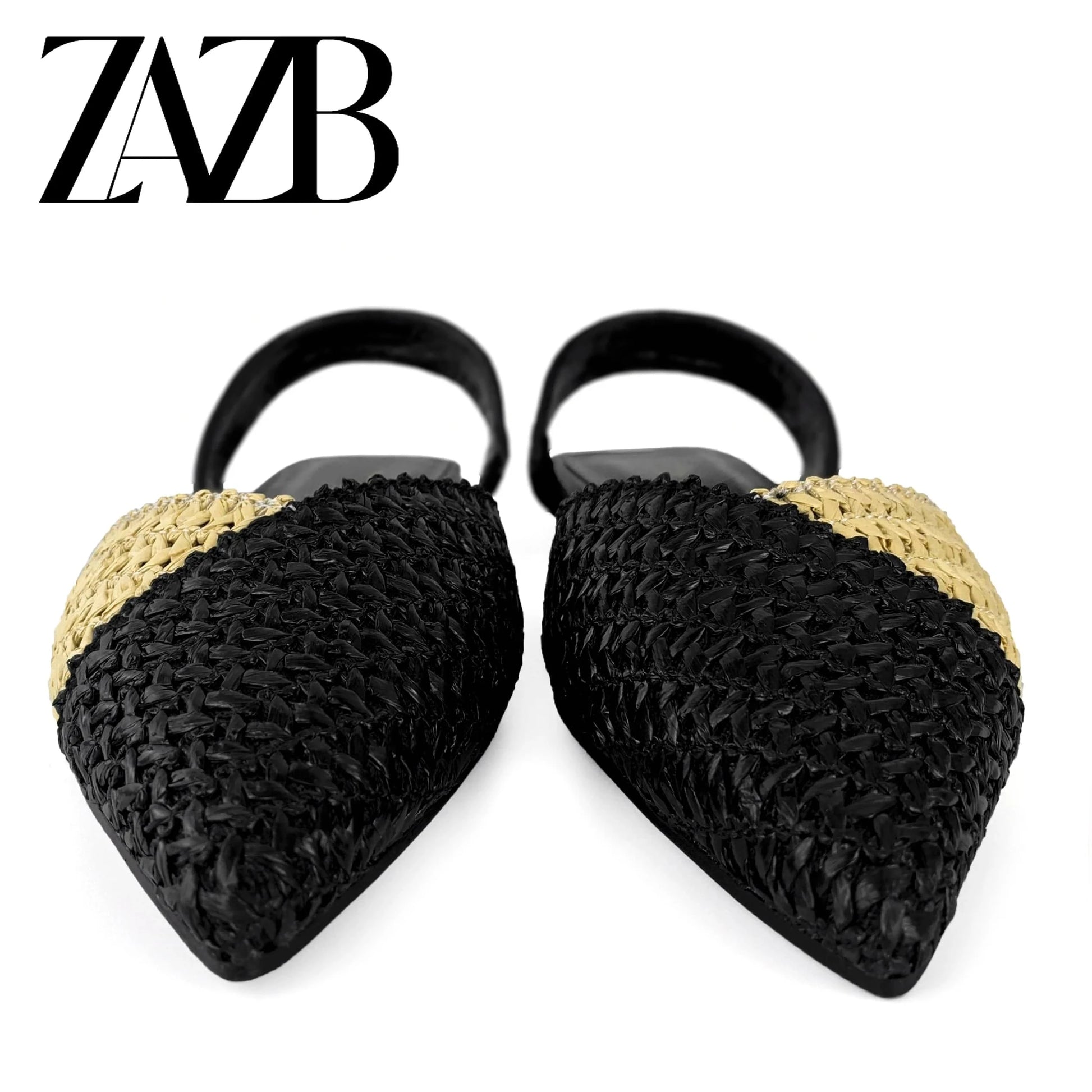 ZAZB brand custom leather for women sandals Woven hemp rope wedding bride ladies and chaussures pour femmes