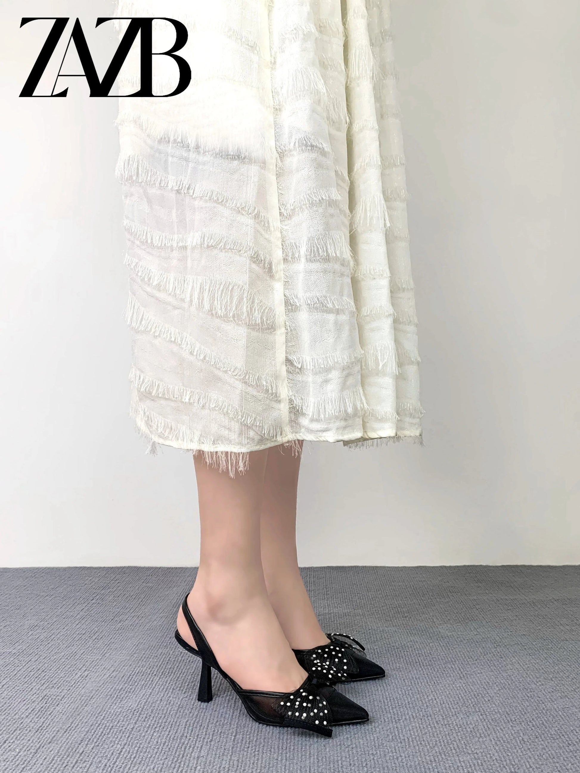 ZAZB brand custom leather high heels shoes for women sandals bowknot wedding bride elegant ladies and chaussures pour femmes