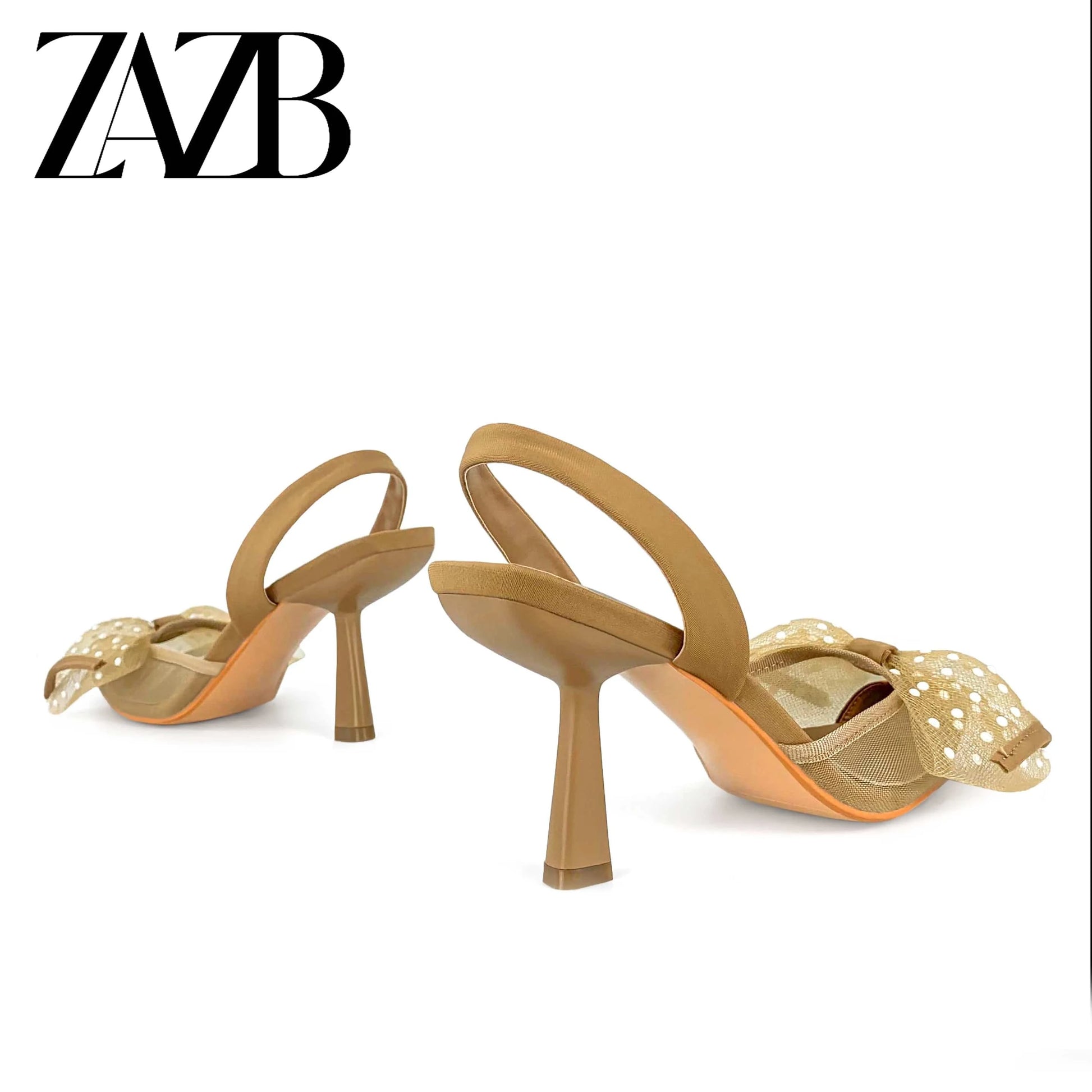 ZAZB brand custom leather high heels shoes for women sandals bowknot wedding bride elegant ladies and chaussures pour femmes