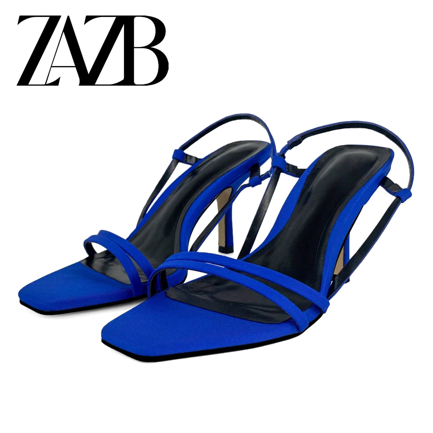 ZAZB brand custom leather high heels shoes for women sandals Slim sexy wedding bride elegant ladies and chaussures pour femmes