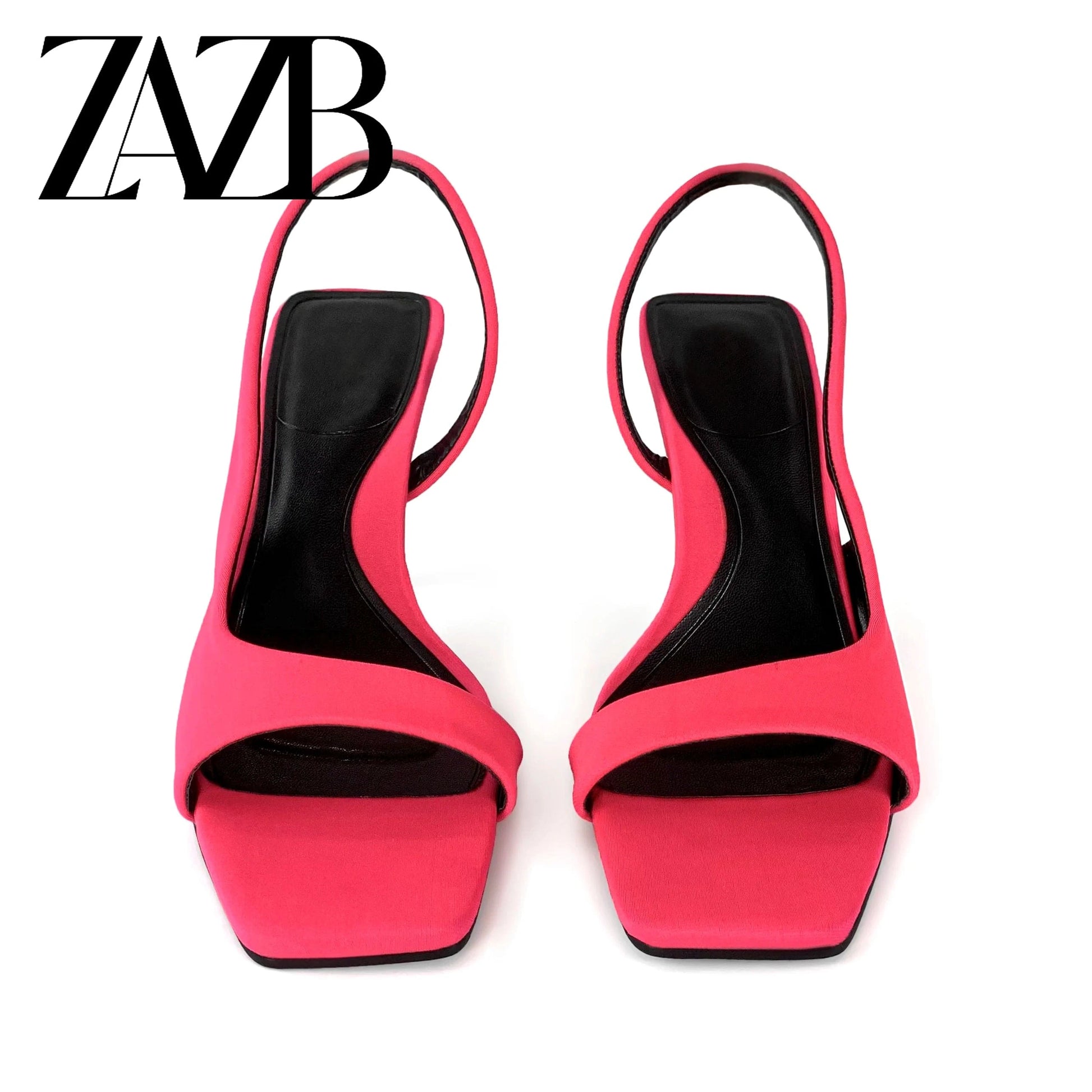 ZAZB brand custom leather high heels shoes for women sandals Slim sexy wedding bride elegant ladies and chaussures pour femmes