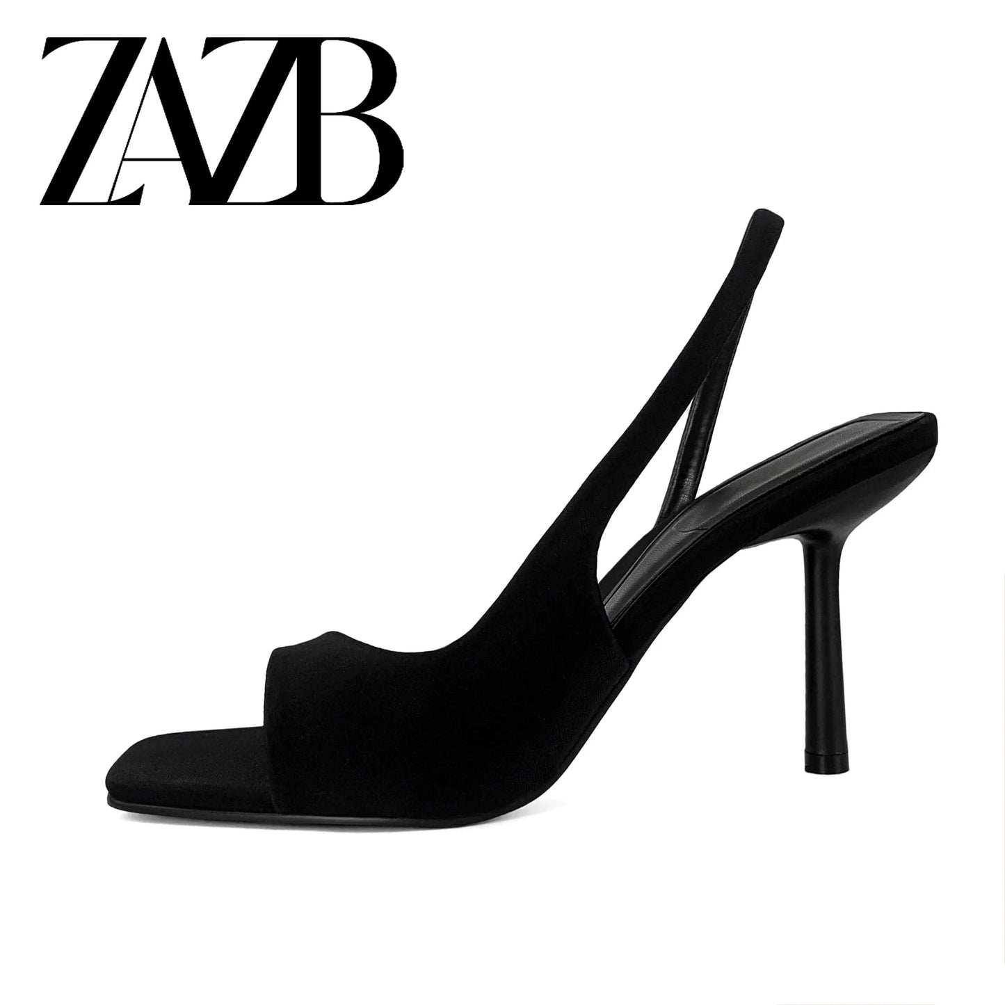 ZAZB brand custom leather high heels shoes for women sandals Slim sexy wedding bride elegant ladies and chaussures pour femmes