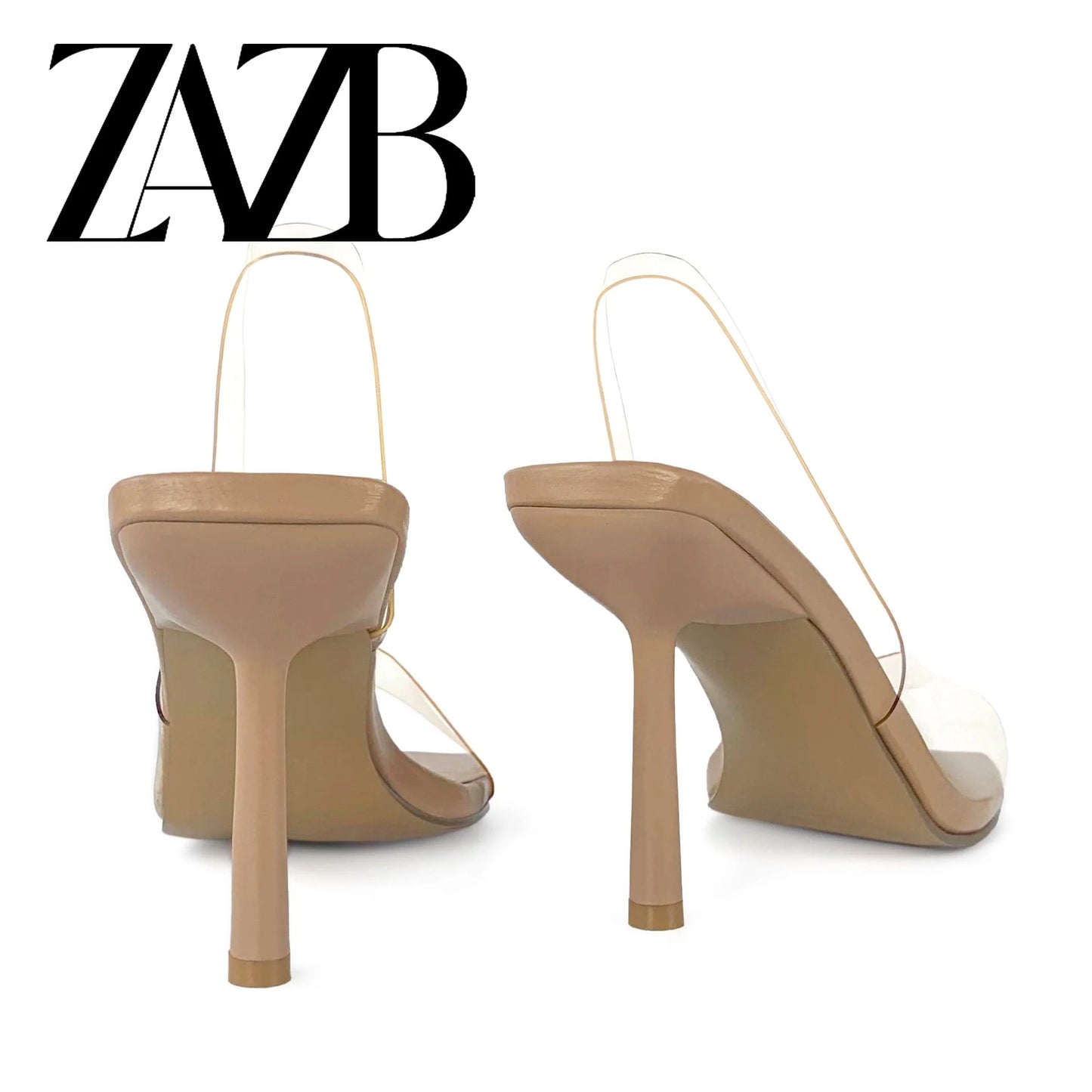 ZAZB brand custom leather high heels shoes for women sandals Slim sexy wedding bride elegant ladies and chaussures pour femmes