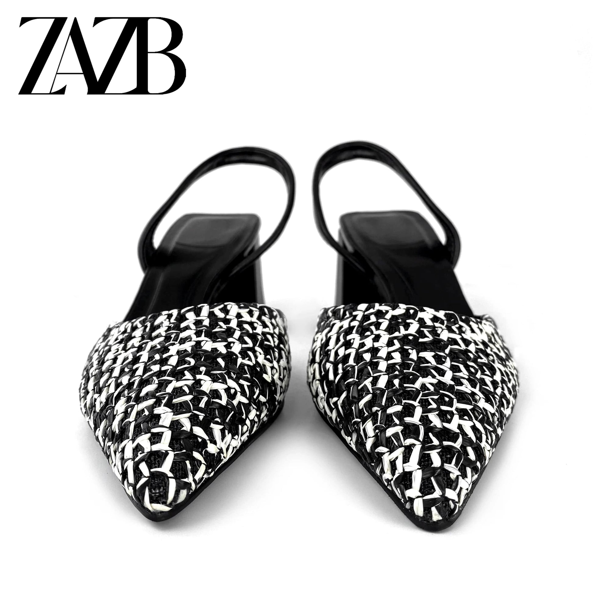ZAZB brand custom leather high heels shoes for women sandals Woven hemp rope wedding bride ladies and chaussures pour femmes