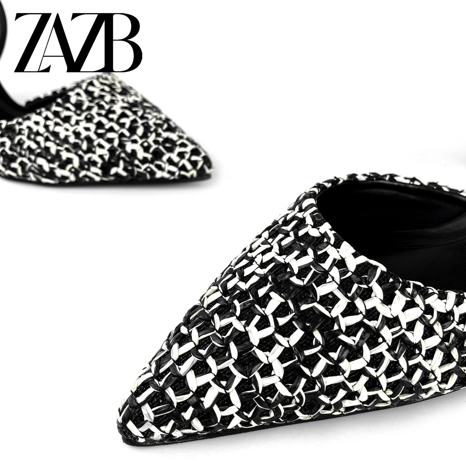 ZAZB brand custom leather high heels shoes for women sandals Woven hemp rope wedding bride ladies and chaussures pour femmes