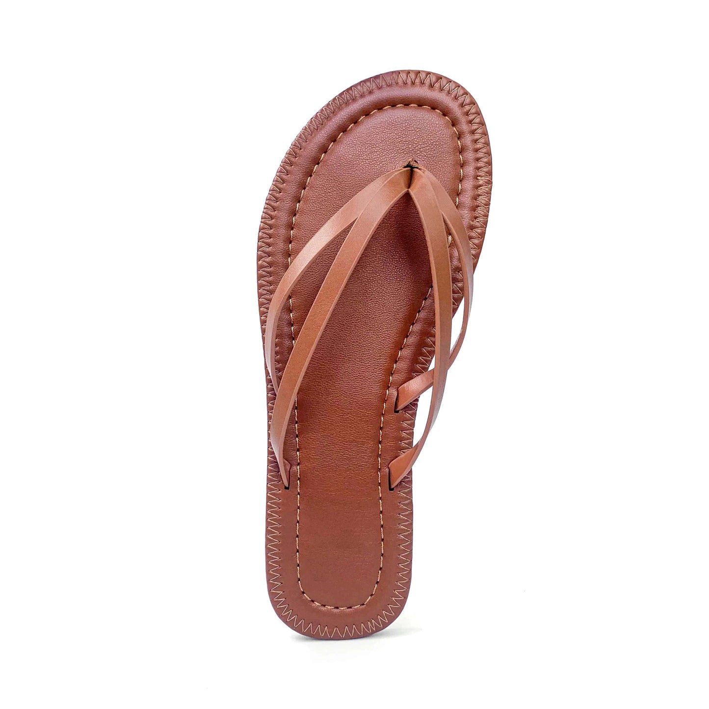 ZAZB brand customized leather brown herringbone slippers for women's luxury slippers for women