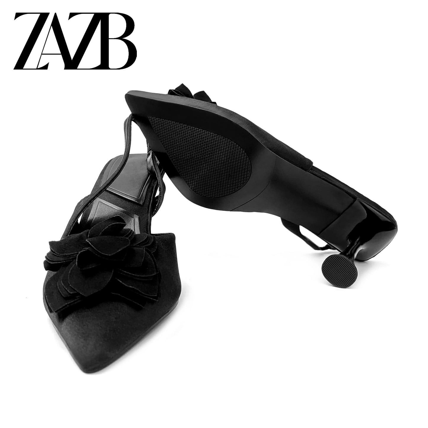 ZAZB Brand Customized Leather High Heels with Transparent Design Women's Sandals Wedding Bride Women's and Women's Dress