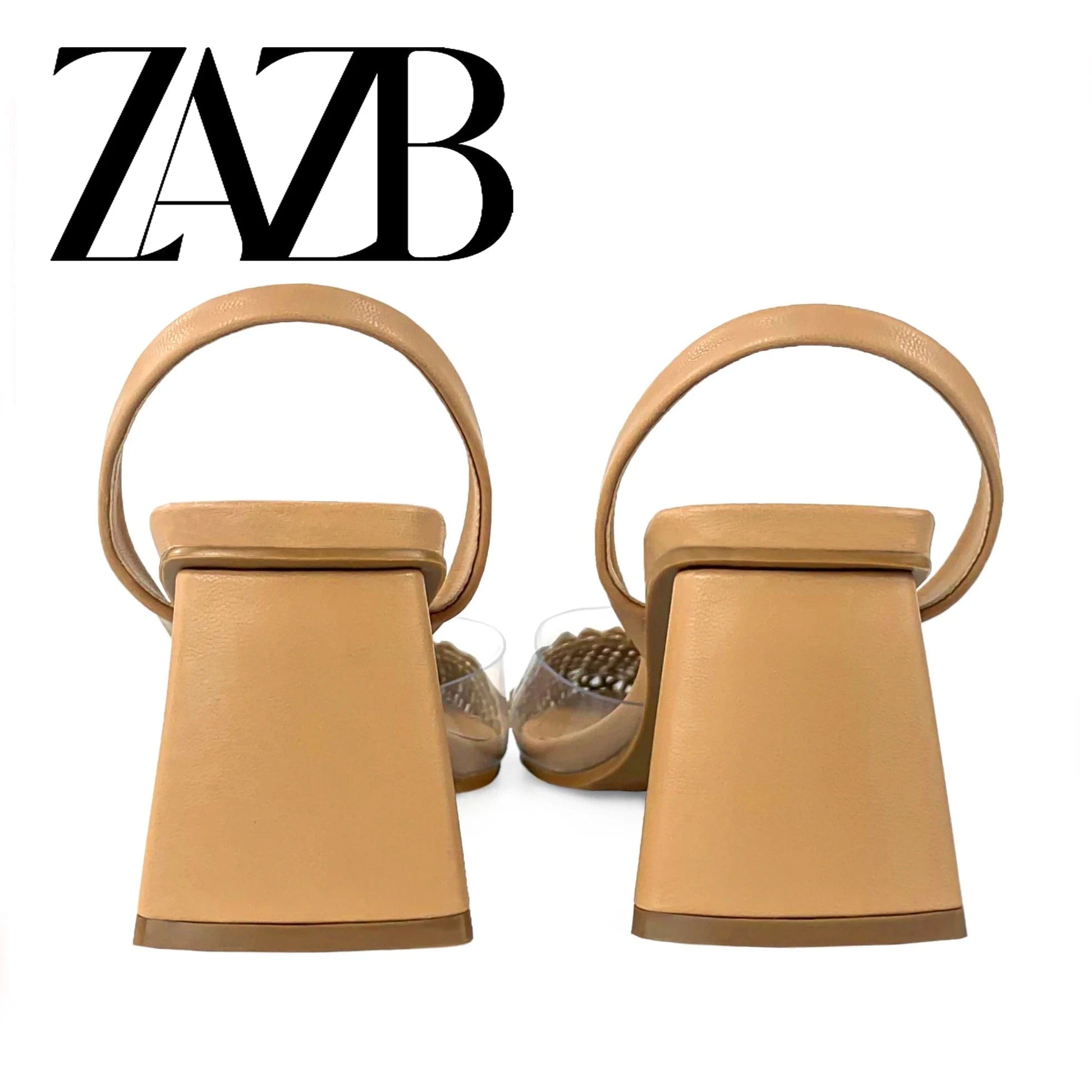 ZAZB Brand Customized Leather High Heels Women's Sandals Wedding Bride Elegant Women's and Women's Dress