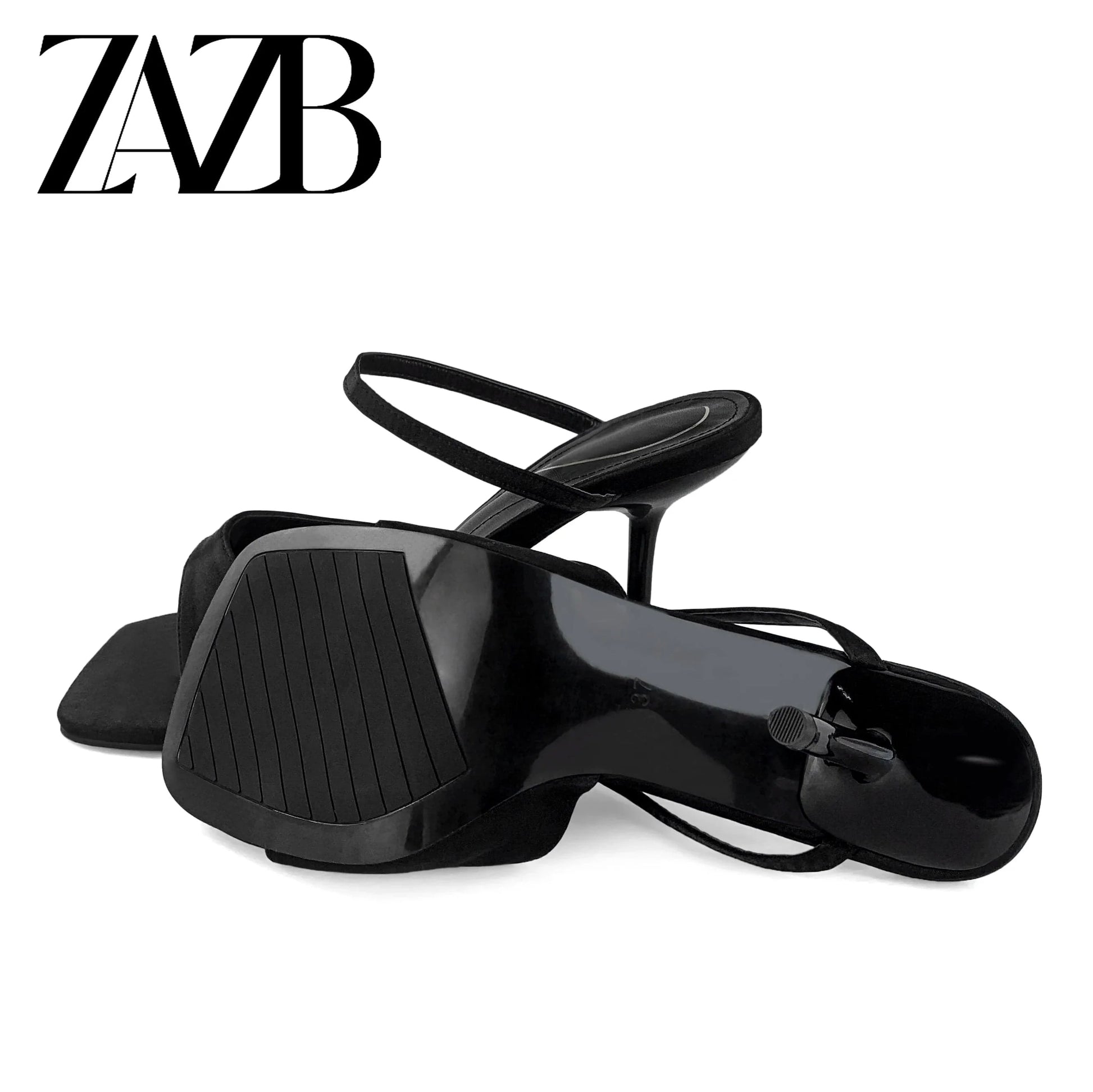 ZAZB Brand Customized Leather High Heels Women's Slippers Luxury Slippers Wedding Bride Women's and Women's Dress