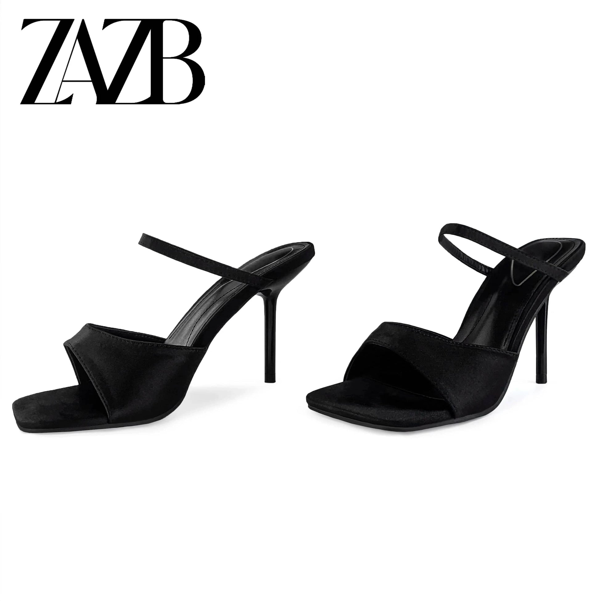 ZAZB Brand Customized Leather High Heels Women's Slippers Luxury Slippers Wedding Bride Women's and Women's Dress