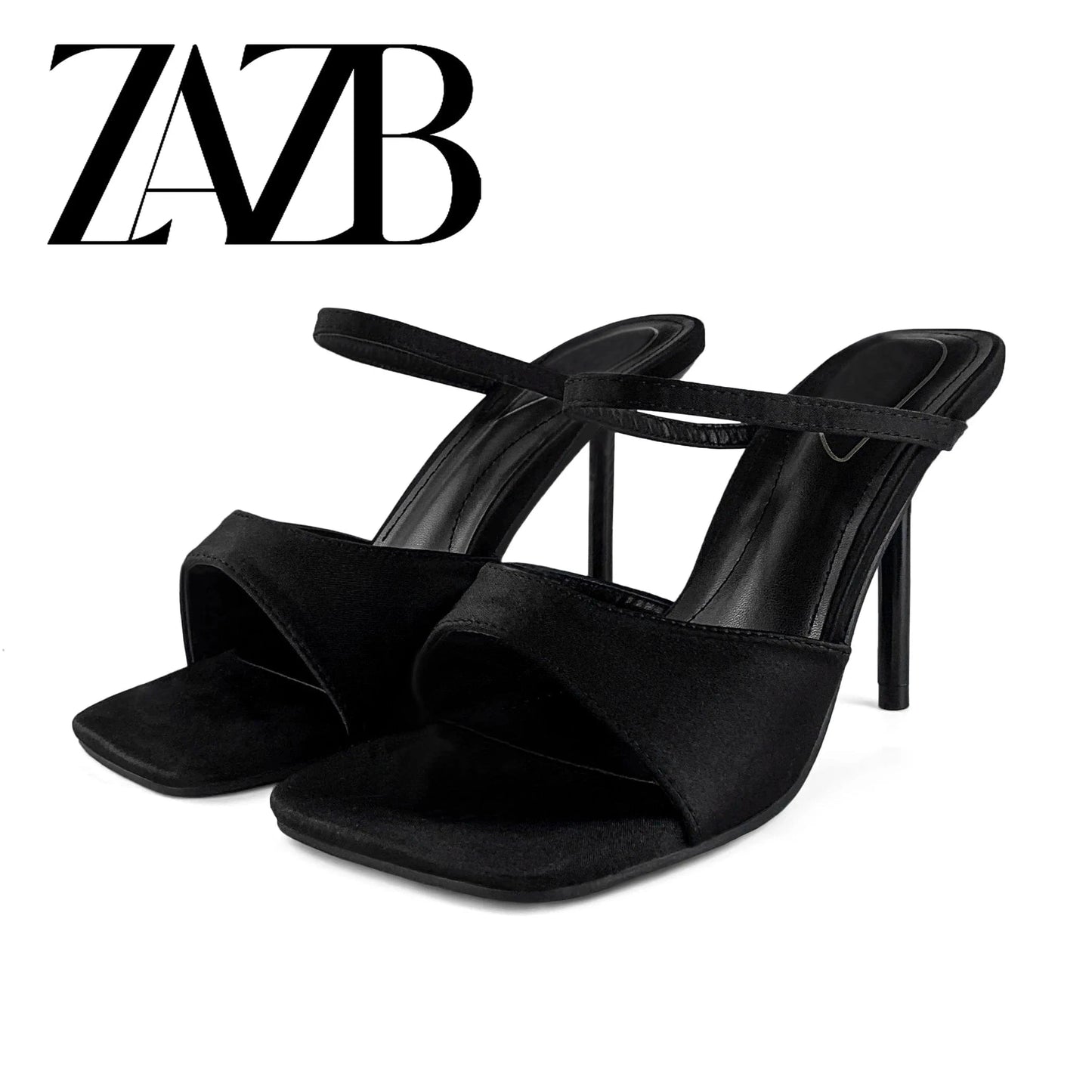ZAZB Brand Customized Leather High Heels Women's Slippers Luxury Slippers Wedding Bride Women's and Women's Dress